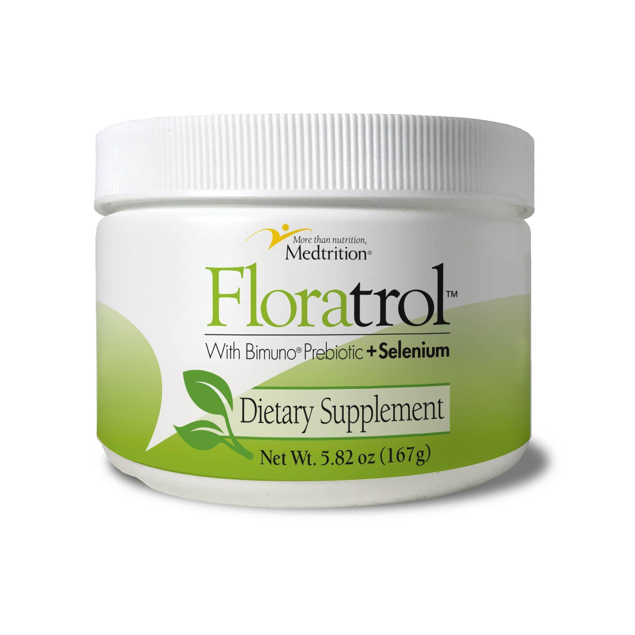 Floratrol Prebiotic Fiber Powder container with scoop
