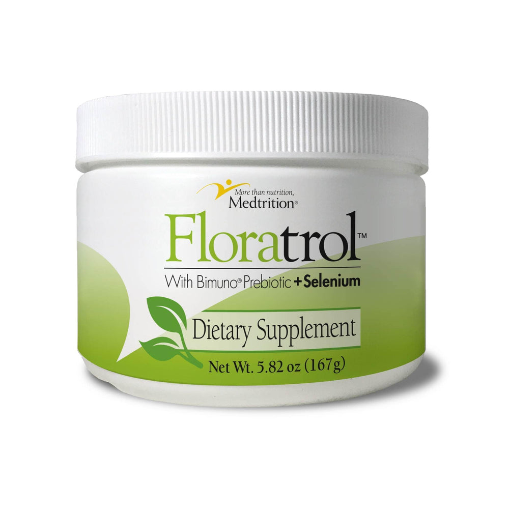 Floratrol Prebiotic Fiber Powder container with scoop