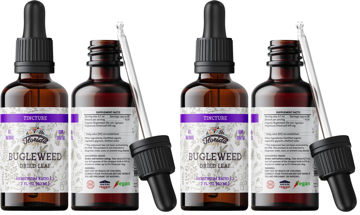Florida Herbs Bugleweed Tincture bottle - front view