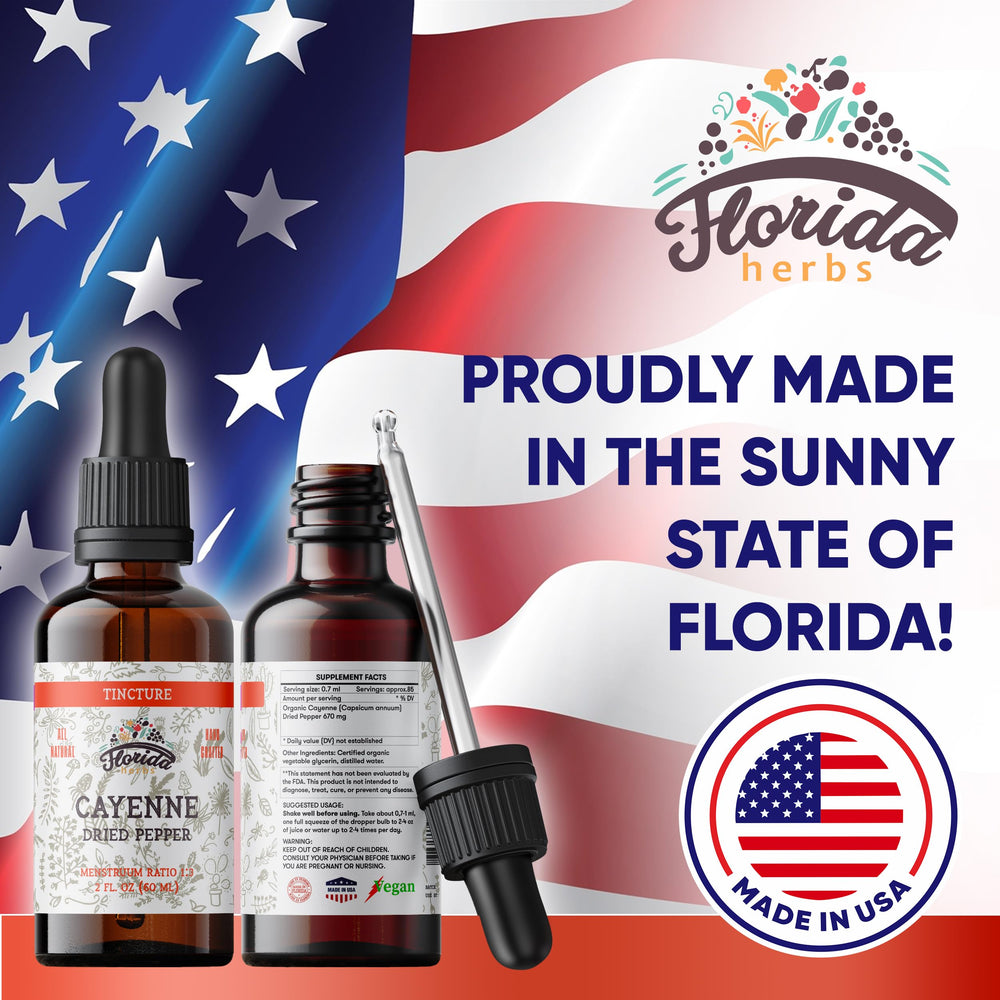 Top of Florida Herbs Cayenne tincture bottle