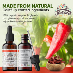 Florida Herbs Cayenne tincture packaging and label