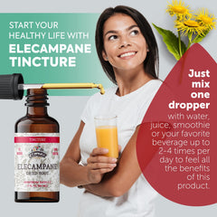 Organic cold-pressed glycerin base for Elecampane tincture