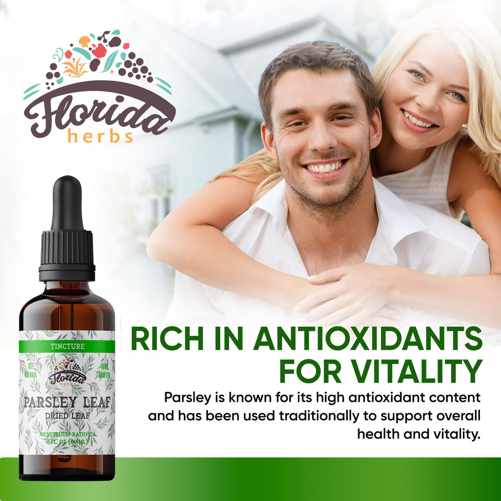 Parsley Leaf Tincture 2 oz bottle on white background