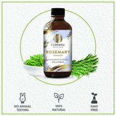 Florona Rosemary Oil in an aromatherapy setup for diffusers and mood support