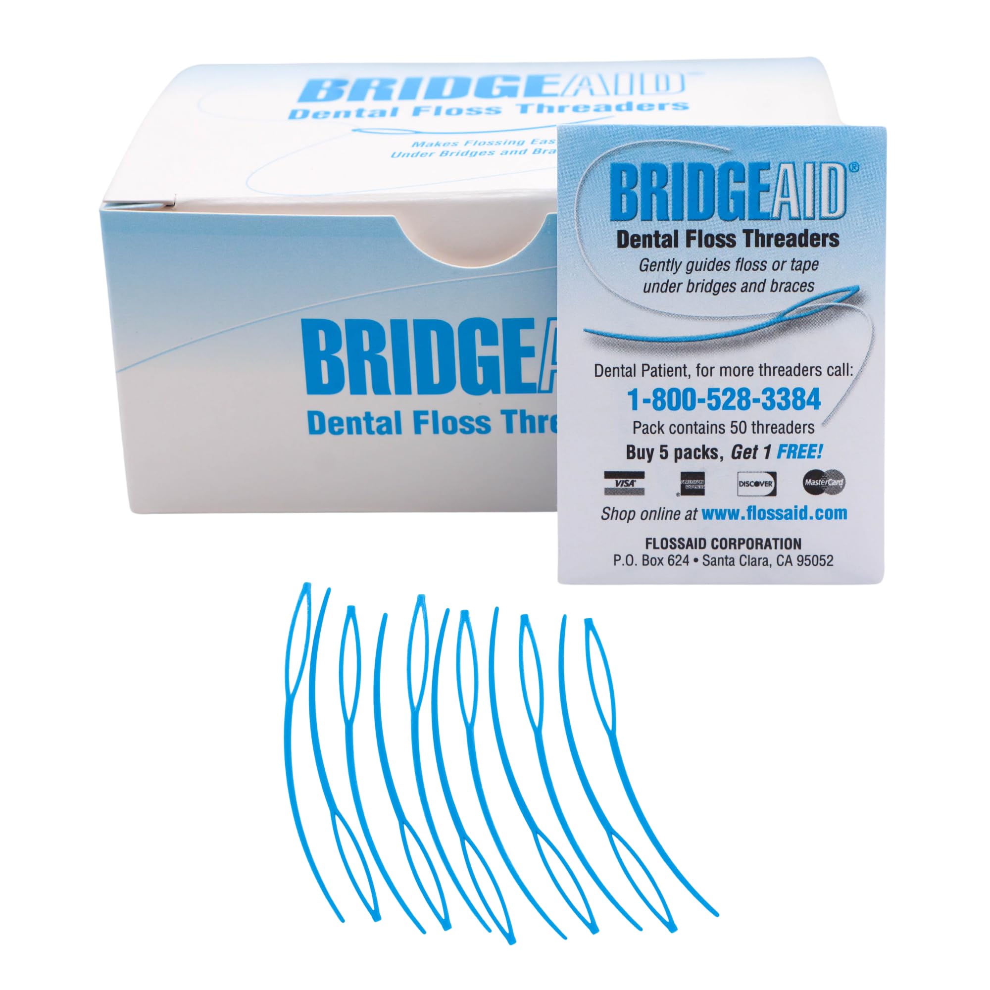 Floss Aid TDPS Bridge Aid Dental Floss Threader 1000/bx box front