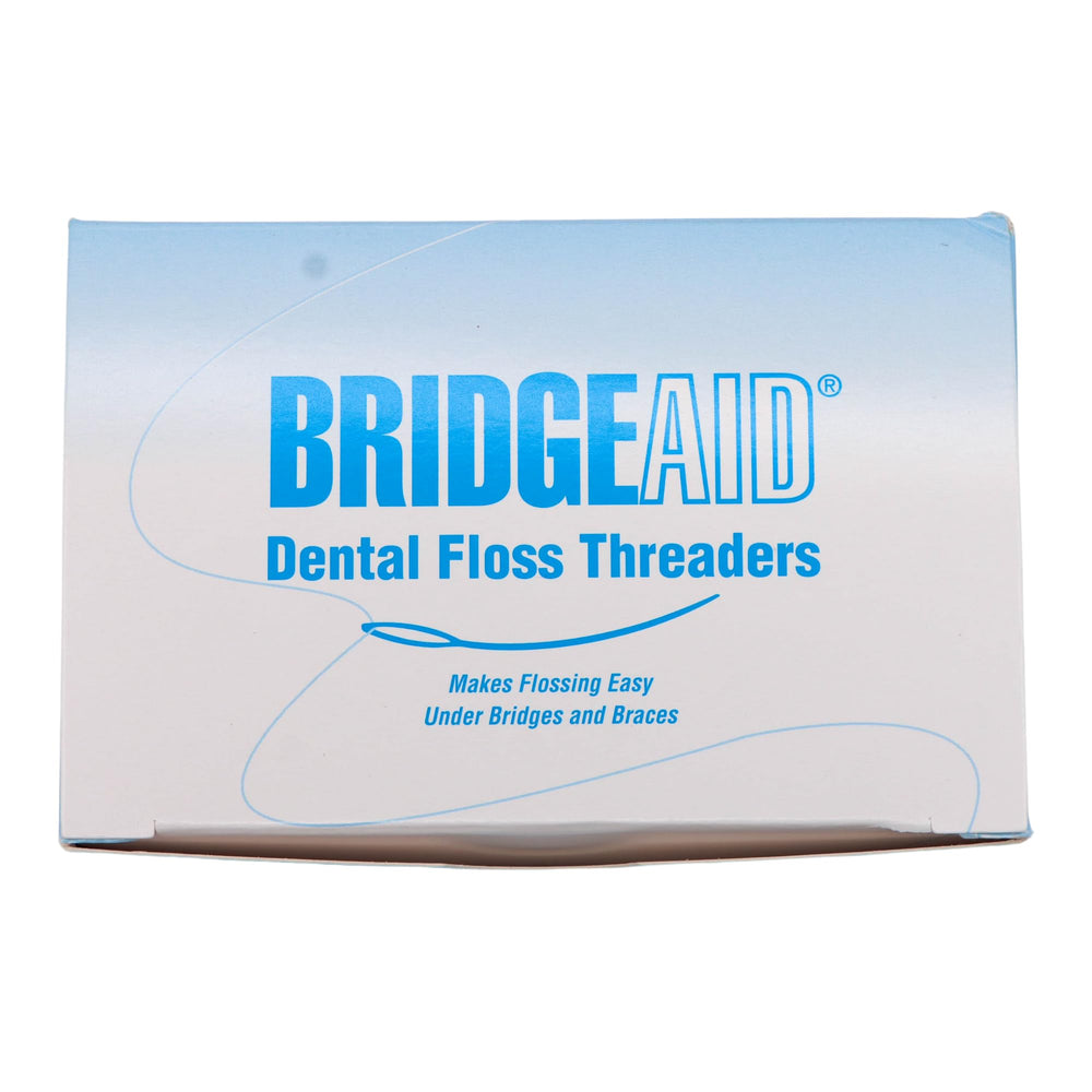 Illustration of floss threader use for dental floss threading