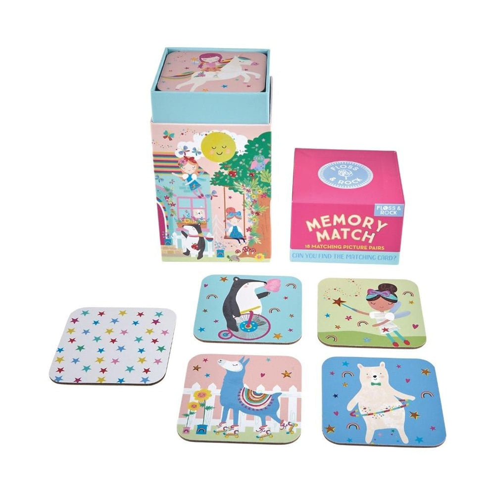 Floss and Rock Rainbow Fairy Memory Match Game box front