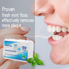 Floss picks designed to clean between teeth