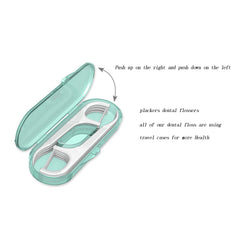 Floss picks with threader for deep cleaning and durable floss handle