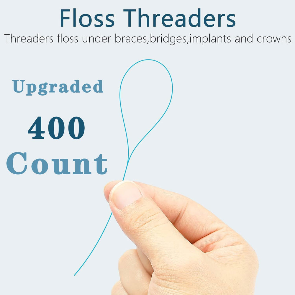 Using floss threaders around braces and bridges