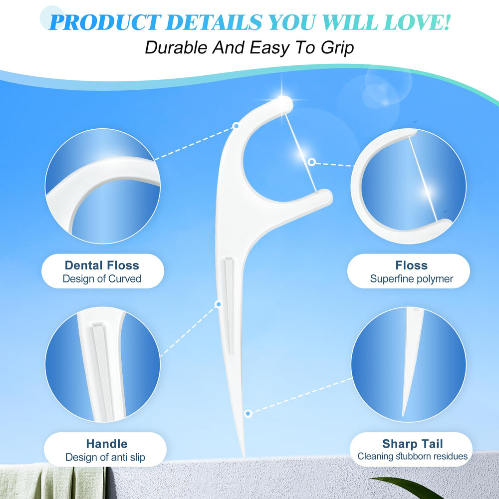 Floss picks in purse or pocket for on-the-go use