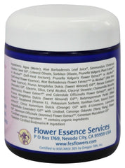Ingredients display for Self-Heal Cream 4oz jar