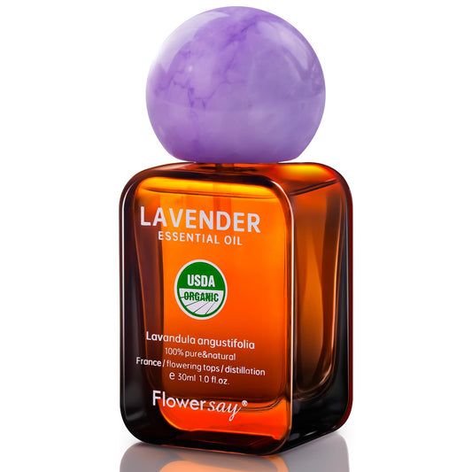 Flower Say Lavender Essential Oil 30ml bottle - 100% pure, USDA Organic
