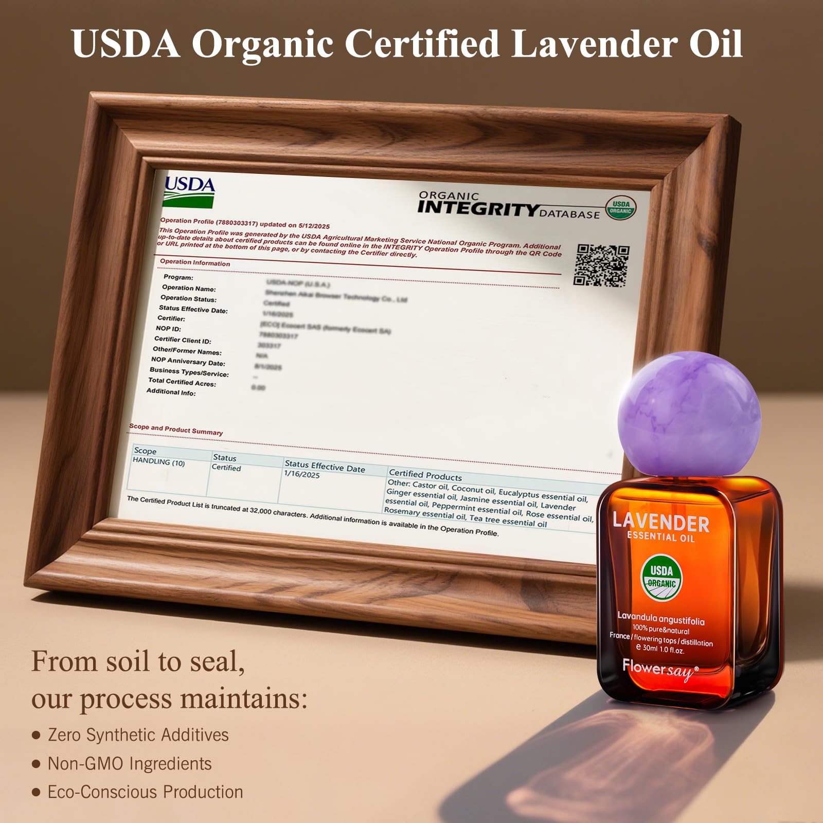 Gift-ready Lavender Essential Oil 30ml with branded packaging