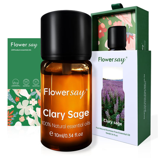 FLOWERSAY Clary Sage essential oil bottle 0.34oz