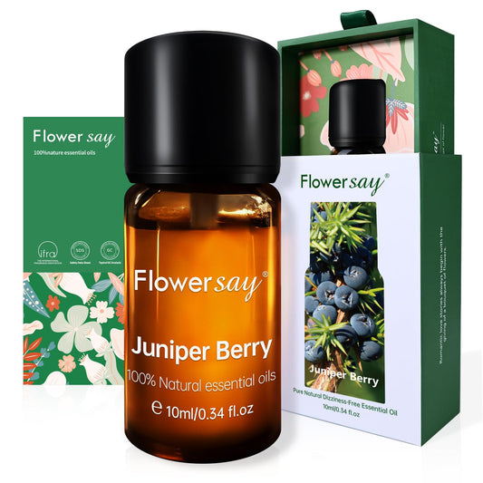 FLOWERSAY Juniper Berries Essential Oil bottle 0.34oz