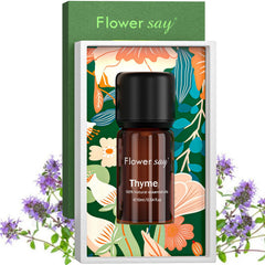 Cruelty-free vegan thyme essential oil product shot