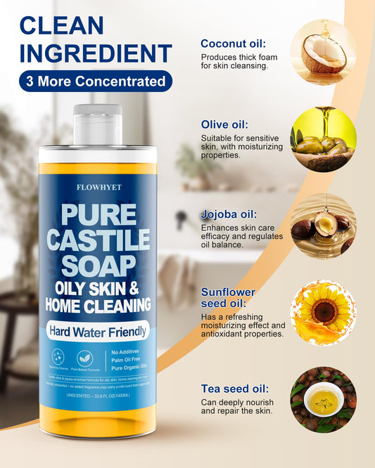 FLOWHYET unscented castile soap packaging