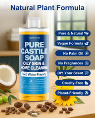 Flowhyet castile soap used as multi-purpose cleaner