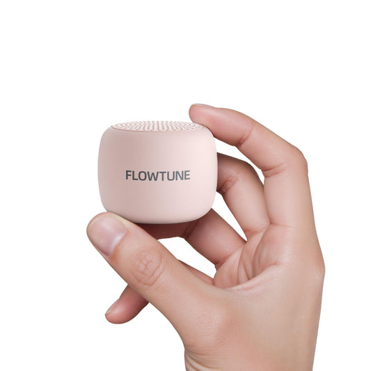Flowtune Sakura Pink mini sound machine shows compact travel-friendly design and portability benefits.
