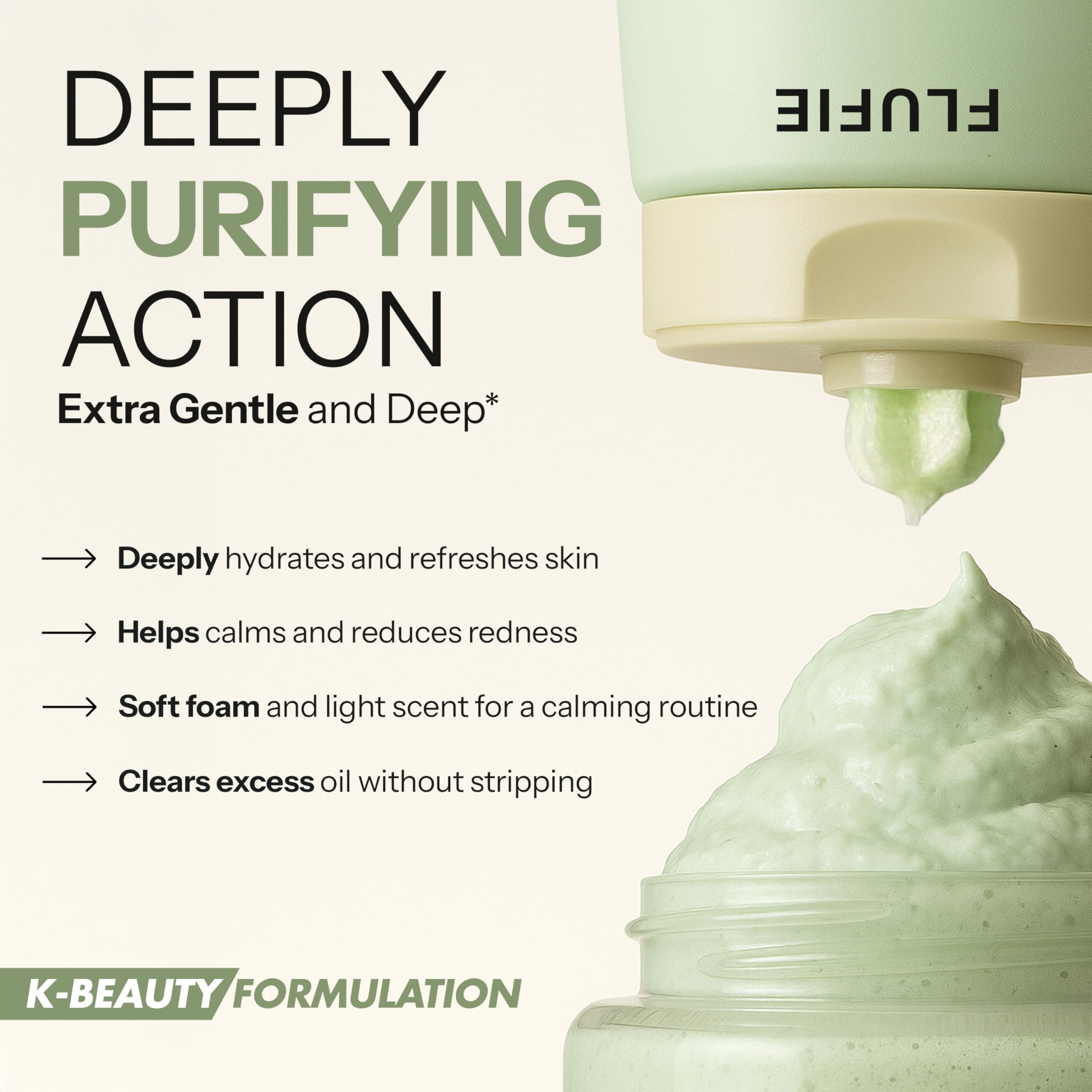 Flufie Green Tea antioxidant shield in action helps calm sensitive skin