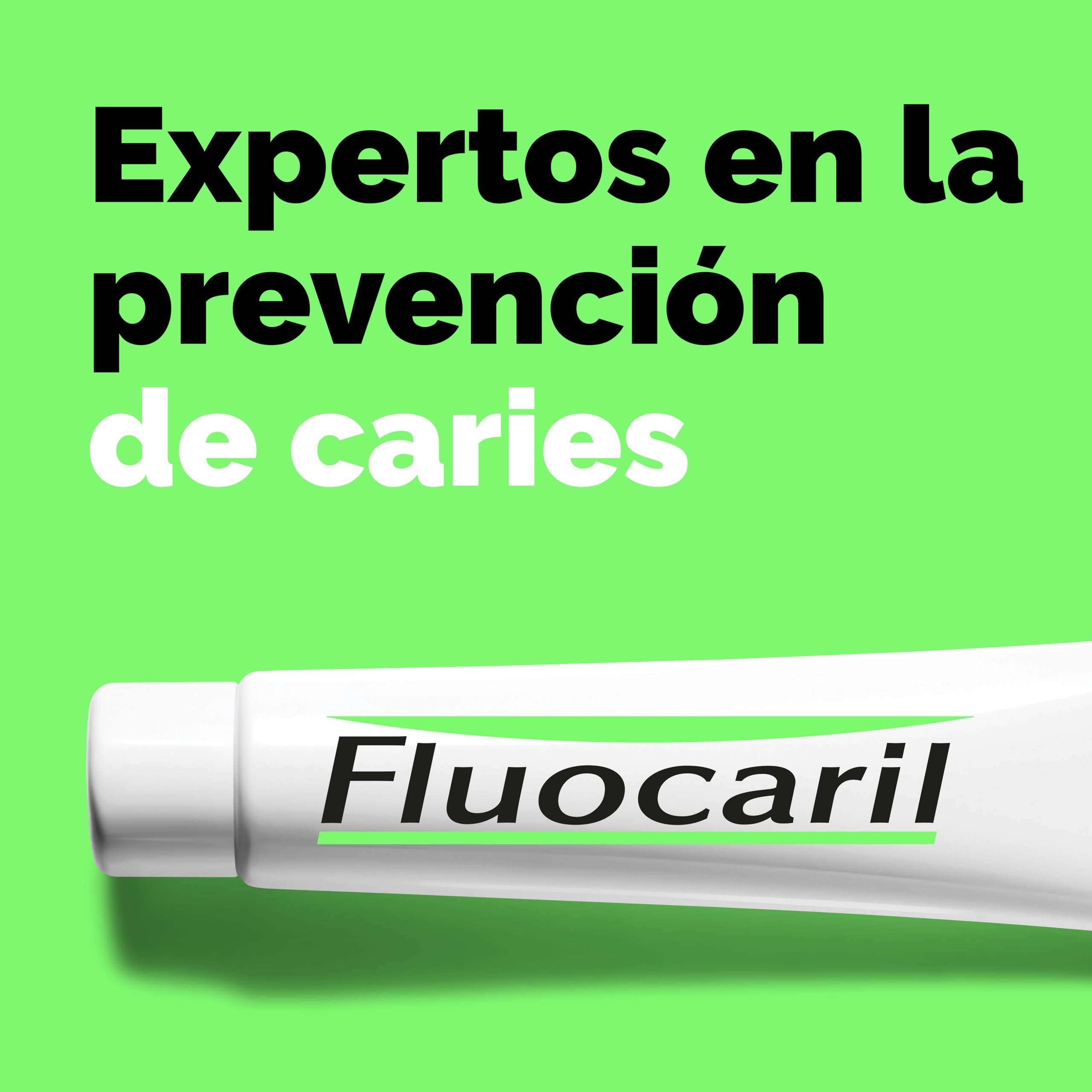 Medical instruction label on Fluocaril Bi-Fluore Duplo 145 mg Mint