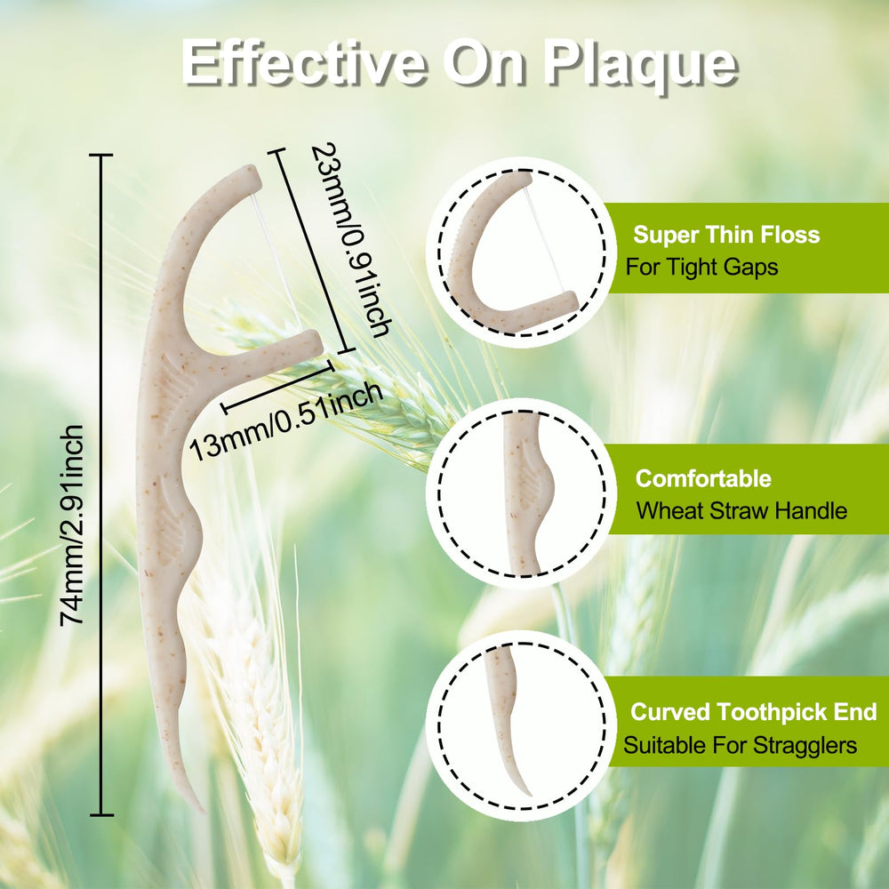 Floss picks are fluoride-free and chemical-free