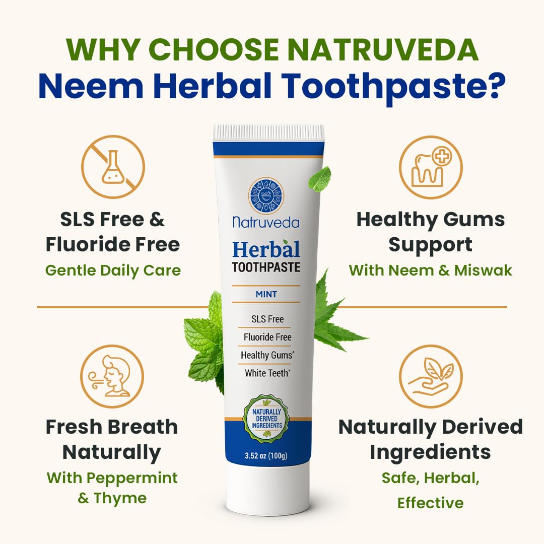 Fluoride-free and SLS-free toothpaste packaging