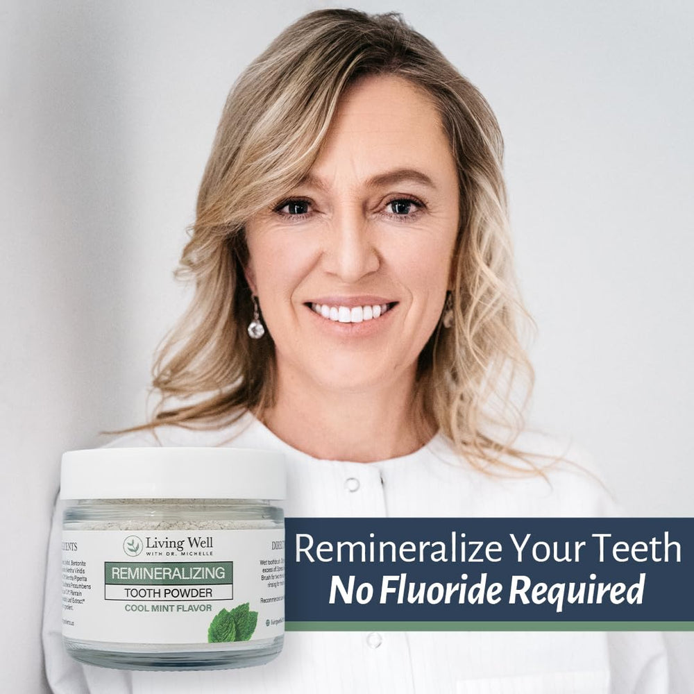 Fluoride-free tooth powder promoting oral wellness