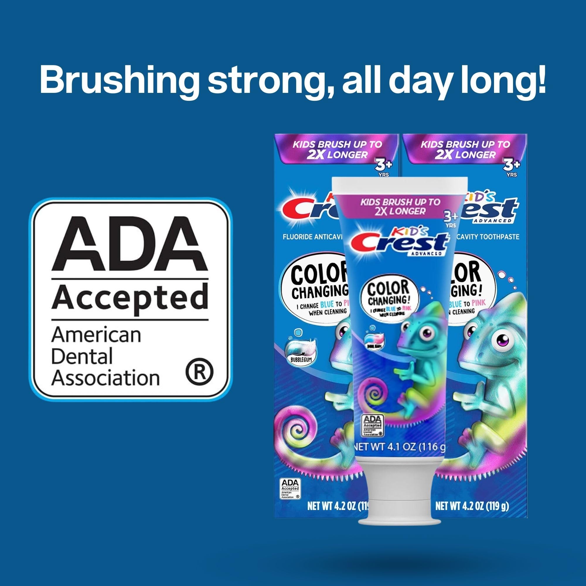 Fluoride protection for kids' toothpaste