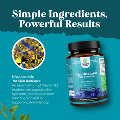 Flush-free niacinamide 500mg bottle