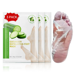 FLYLEAF Foot Peeling Mask packaging shown for convenient three-pack hydration.