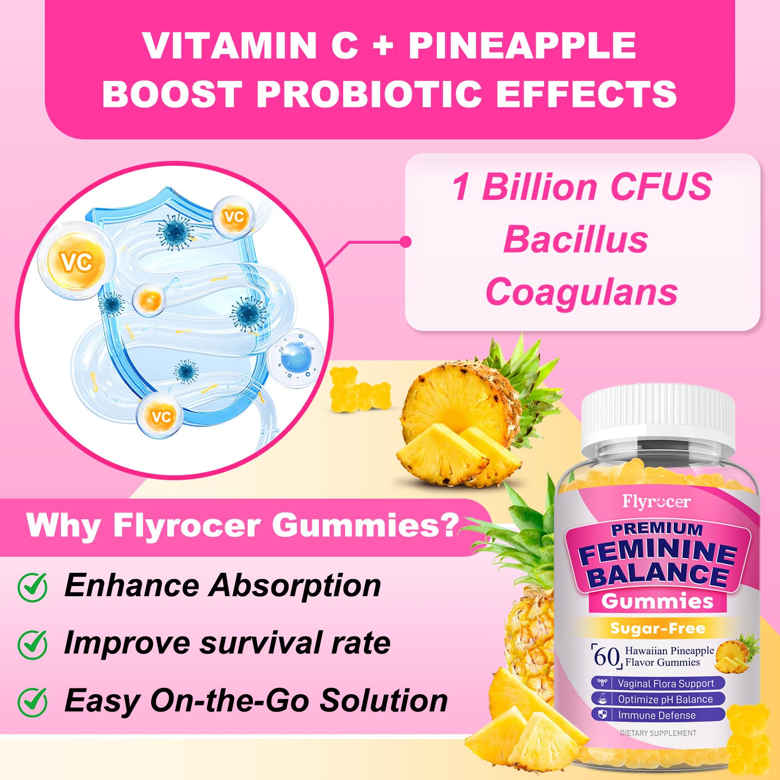 Vegan and gluten-free gummy with prebiotic fiber