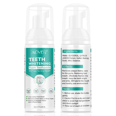 Close-up of ultra-fine mint foam texture for deep cleaning