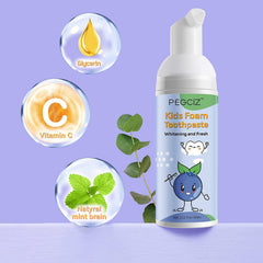 Child-friendly foaming toothpaste texture for kids