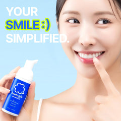 Foamgle travel-size 50 mL bottle side view