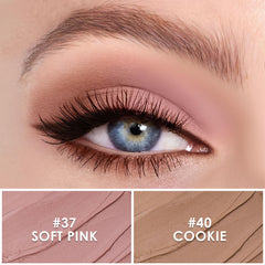 FOCALLURE Mocha Pink eyeshadow stick blends seamlessly with minimal effort.