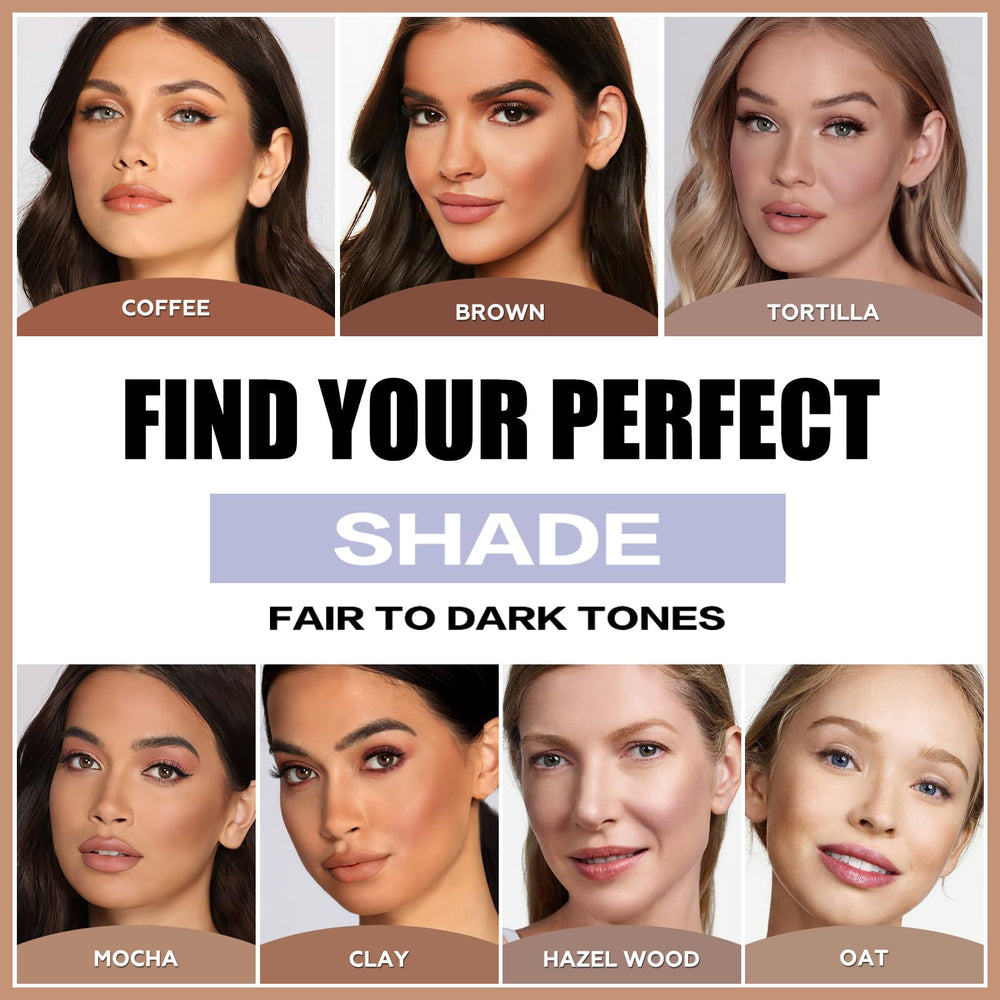 FOCALLURE contour-stick Mocha across the forehead adds balanced dimension