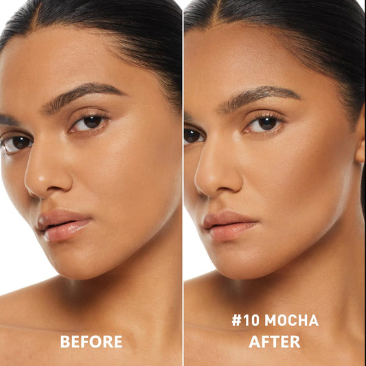 FOCALLURE Cream Contour Stick Mocha swatch shows buildable matte bronze shade for subtle sculpting