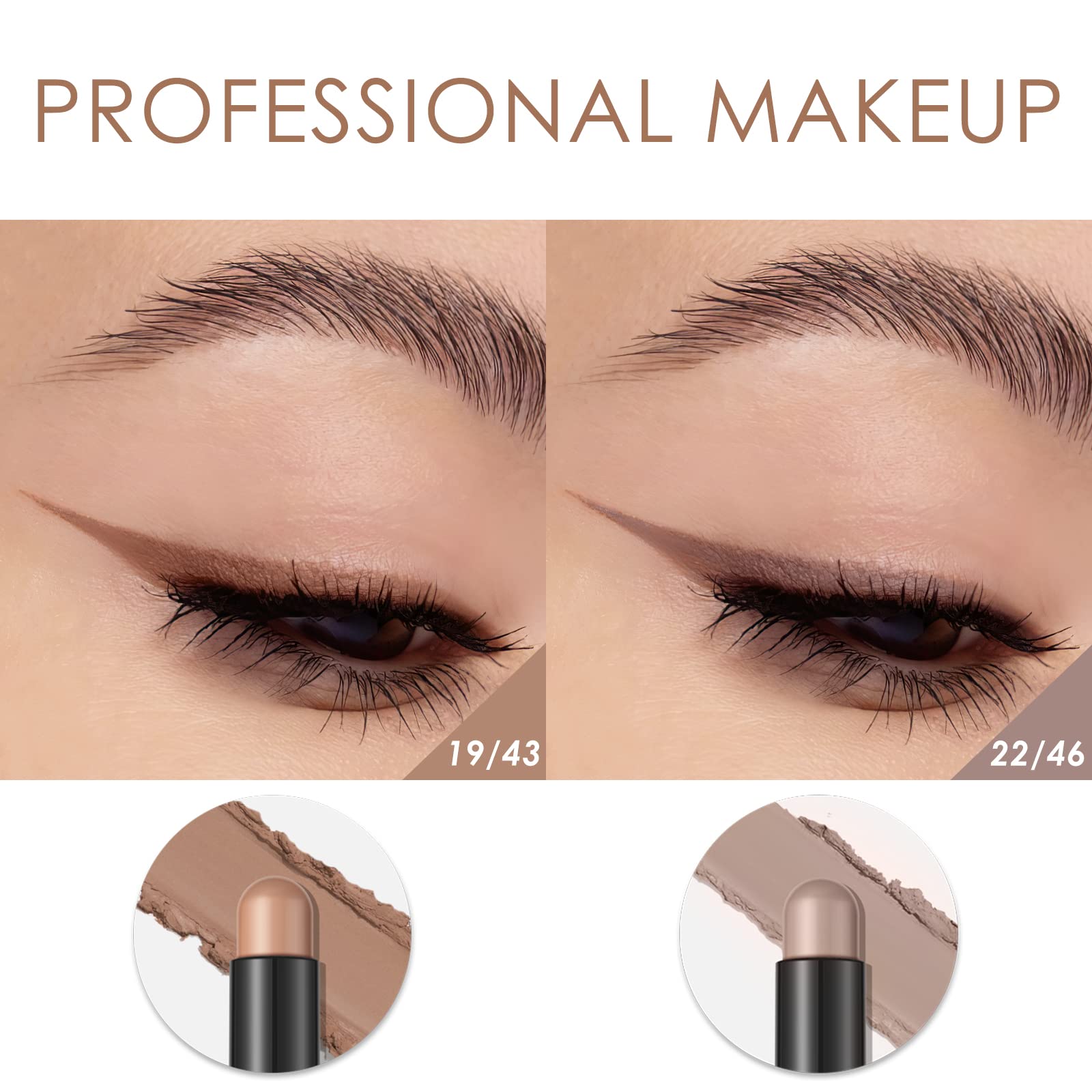 FOCALLURE long-wear shadow sticks deliver up to 12 hours of color.