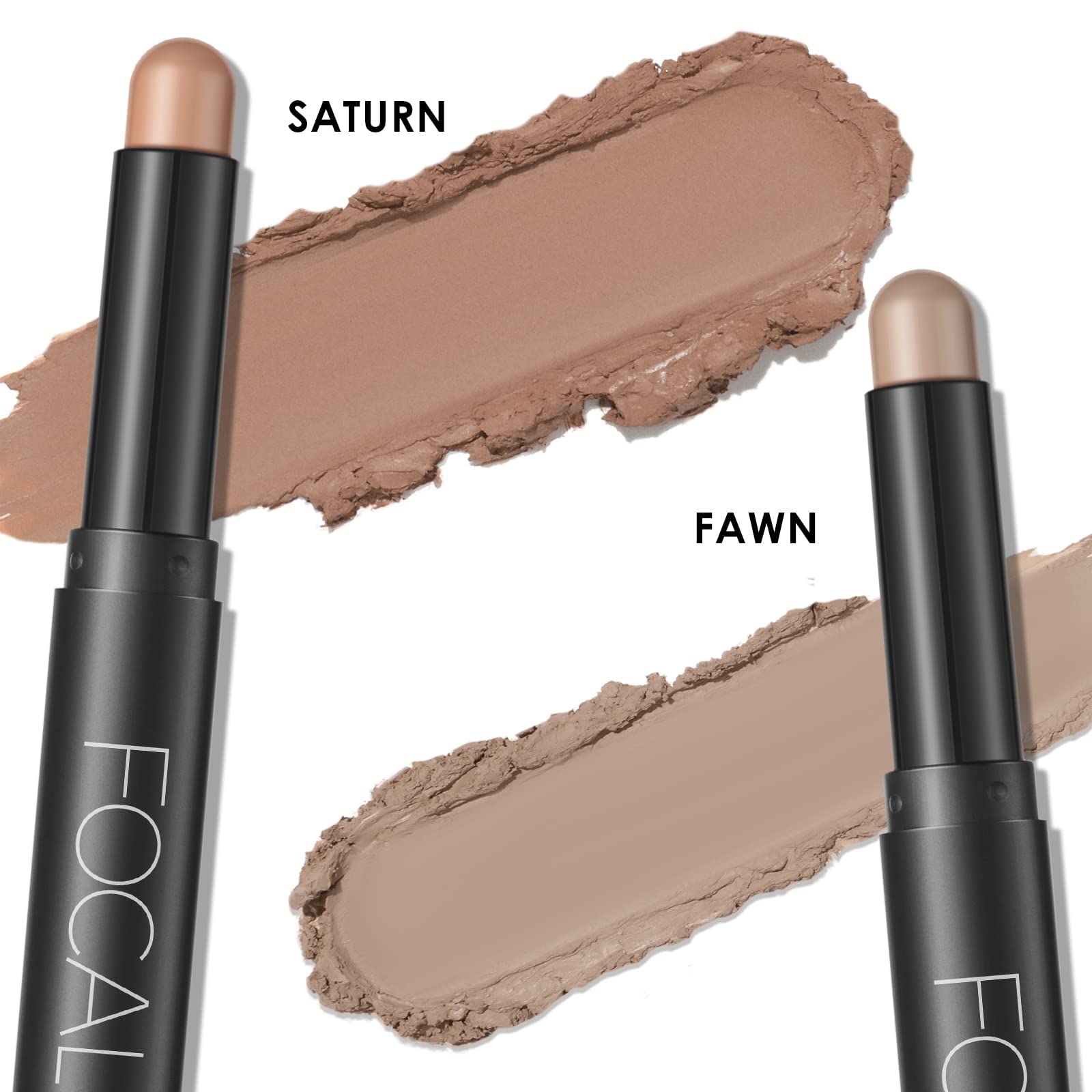 FOCALLURE smoky brown duo creates elegant shimmering eye looks.