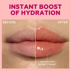 FOCALLURE Sparkling Gem Lip Plump dispensing action reveals smooth glide.
