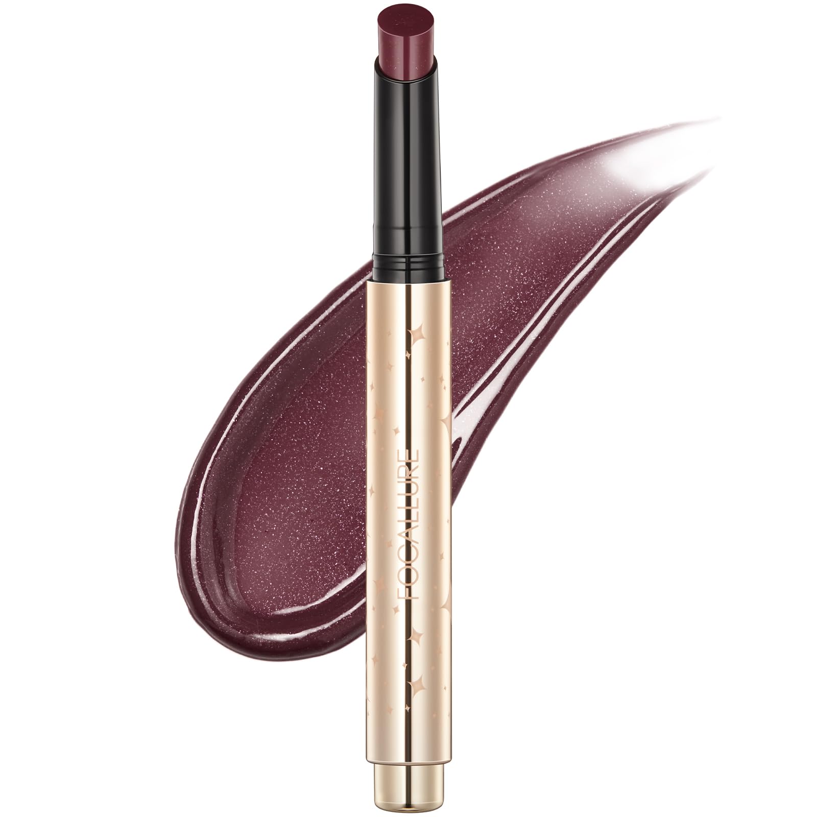 FOCALLURE Unicorn lip plump bottle shows shimmering gloss and hydration.