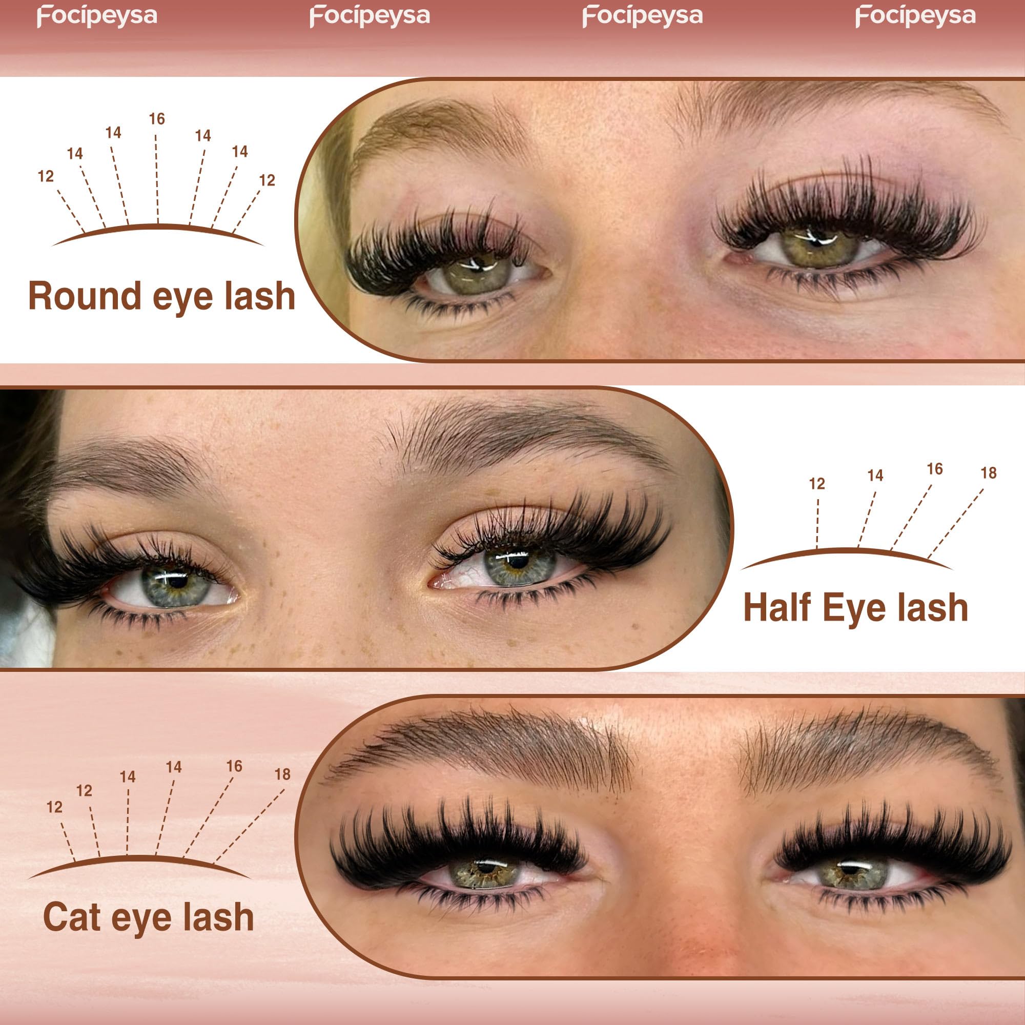 Hypoallergenic lash bond and clear sealant extend wear and protect clusters.