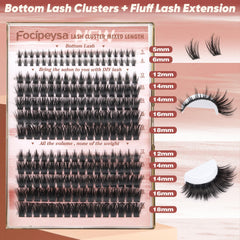 Salon-effect clusters blend seamlessly for dramatic density and contrast.