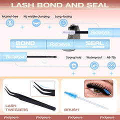 Waterproof lash clusters resist humidity and oils for lasting looks.