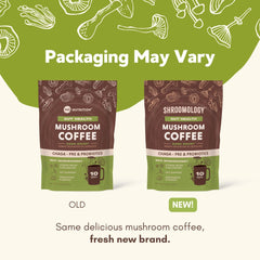 Lifestyle image showing focus and energy from mushroom coffee