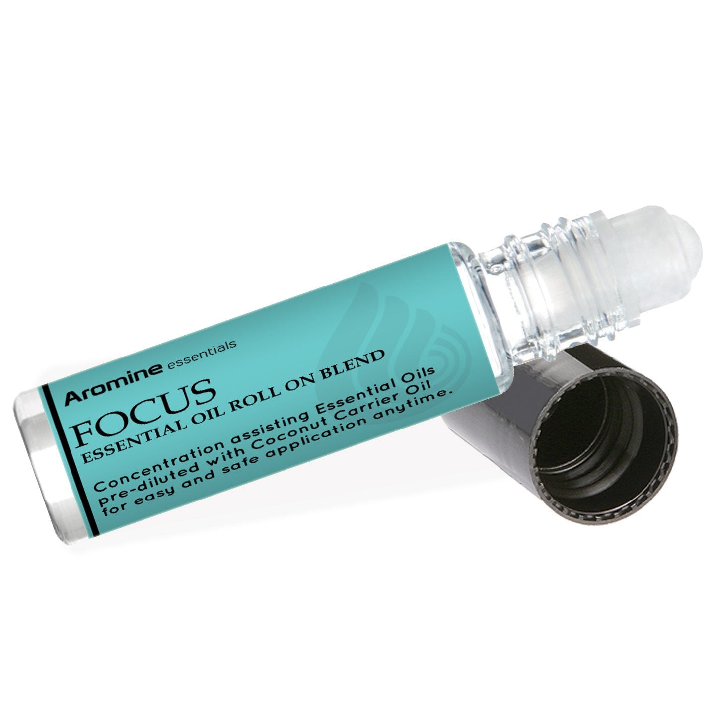 Focus essential oil roll on 10ml bottle front view