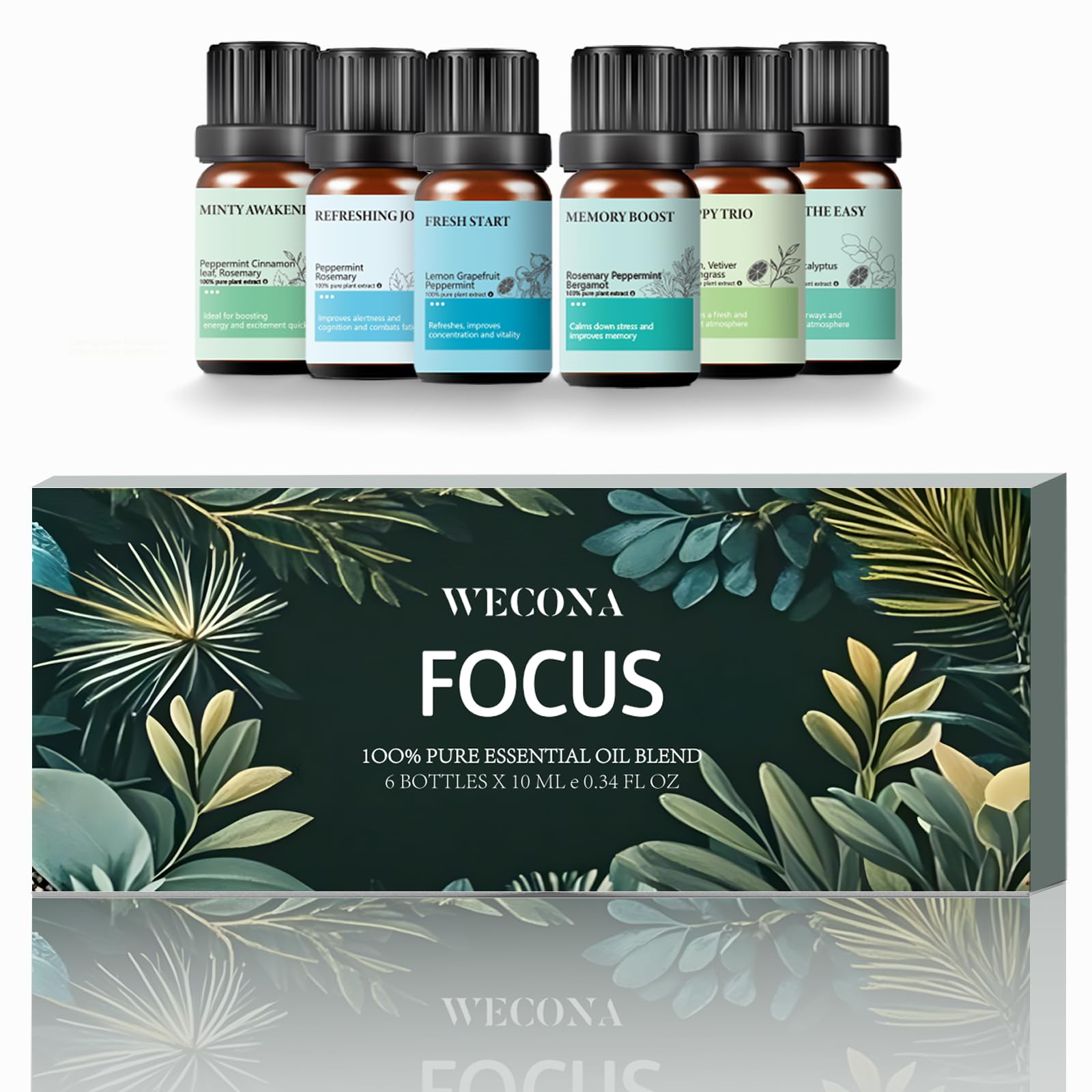 Breathe Easy blend - 10ml Focus Essential Oil Set