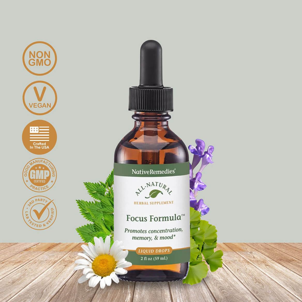 Gotu kola herb used in Focus Formula